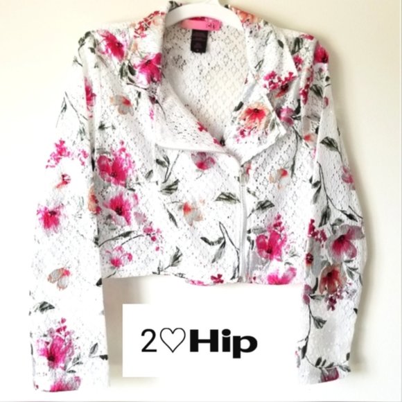 2 Hip Other - 2 Hip Metallic Floral Jacket NWT! Size 14